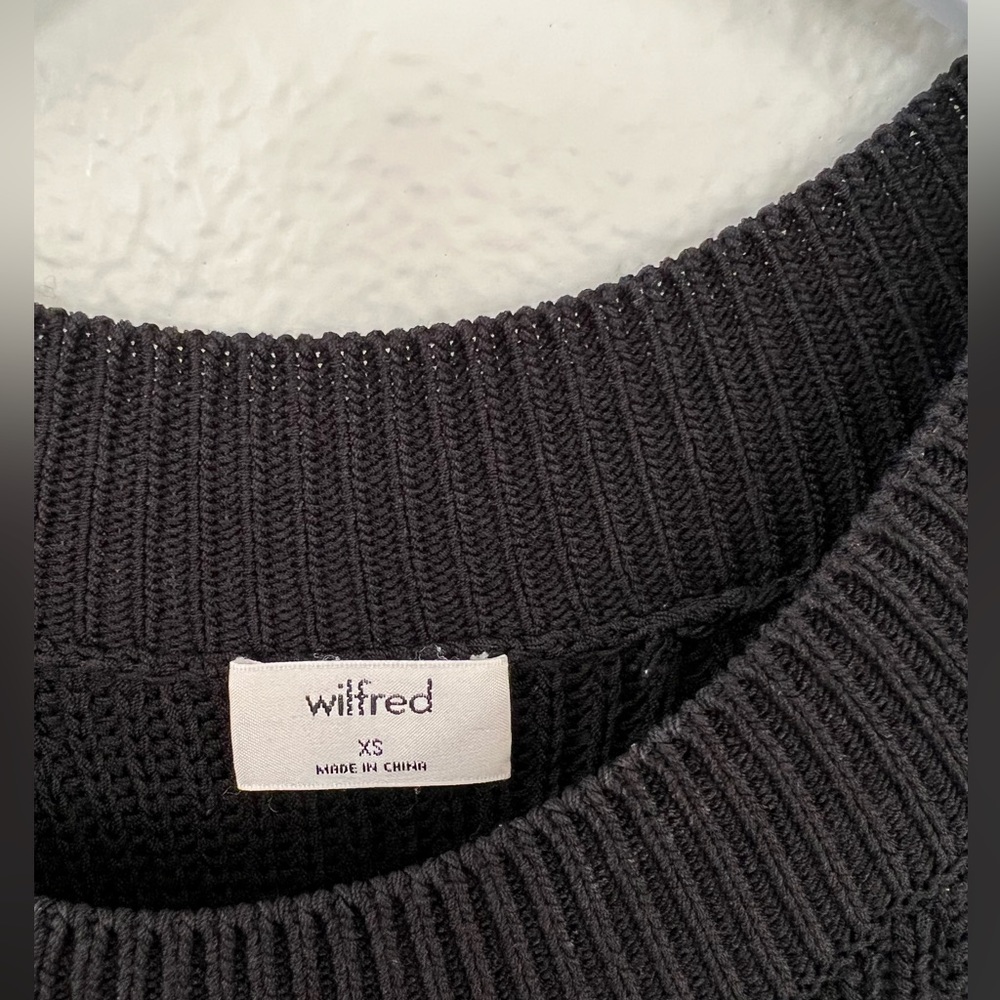 Aritzia Wilfred knit top in black - Picture 4 of 7